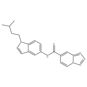N-[1-(3-methylbutyl)-1H-indol-5-yl]tetrazolo[1,5-a]pyridine-7-carboxamide Structure