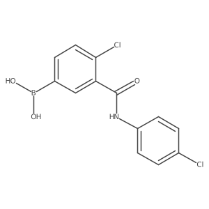 4-Chloro-3-(4-chlorophenylcarbamoyl)phenylboronic acid Structure
