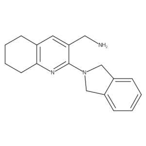 3-Quinolinemethanamine, 2-(1,3-dihydro-2H-isoindol-2-yl)-5,6,7,8-tetrahydro- Structure