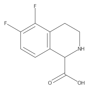 5,6-Difluoro-1,2,3,4-tetrahydroisoquinoline-1-carboxylic acid Structure