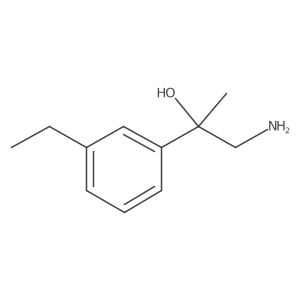 1-Amino-2-(3-ethylphenyl)propan-2-ol结构式