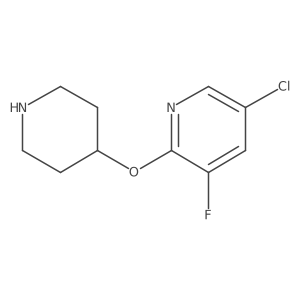 5-Chloro-3-fluoro-2-(piperidin-4-yloxy)pyridine Structure