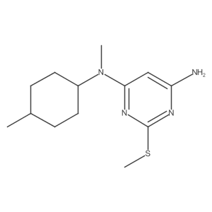 4,6-Pyrimidinediamine, N4-methyl-N4-(4-methylcyclohexyl)-2-(methylthio)- Structure