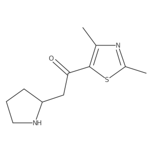 1-(Dimethyl-1,3-thiazol-5-YL)-2-(pyrrolidin-2-YL)ethan-1-one Structure