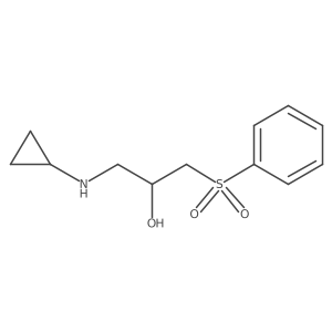 1-(Benzenesulfonyl)-3-(cyclopropylamino)propan-2-ol Structure