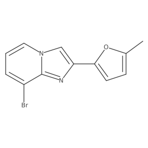 8-Bromo-2-(5-methylfuran-2-yl)imidazo[1,2-a]pyridine结构式