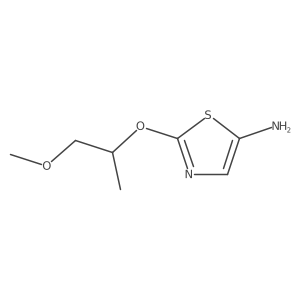 2-[(1-Methoxypropan-2-yl)oxy]-1,3-thiazol-5-amine结构式