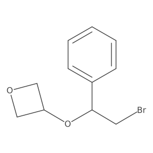 3-(2-Bromo-1-phenylethoxy)oxetane Structure