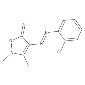 4-[2-(2-Chlorophenyl)diazenyl]-2,3-dimethyl-5(2H)-isoxazolone结构式