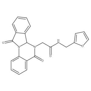 2-(5,11-dioxo-6a,11-dihydroisoindolo[2,1-a]quinazolin-6(5H)-yl)-N-(furan-2-ylmethyl)acetamide Structure