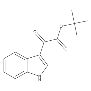 tert-Butyl 2-(1H-indol-3-yl)-2-oxoacetate Structure