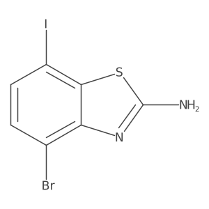 4-Bromo-7-iodobenzo[d]thiazol-2-amine结构式