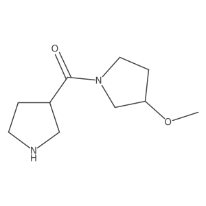 (3-Methoxypyrrolidin-1-yl)(pyrrolidin-3-yl)methanone结构式