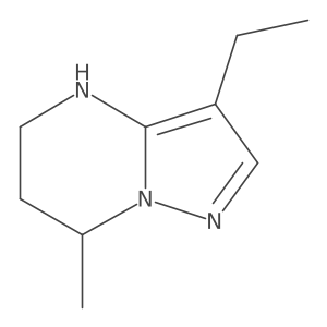 3-ethyl-7-methyl-4H,5H,6H,7H-pyrazolo[1,5-a]pyrimidine Structure