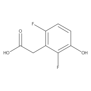 2,6-Difluoro-3-hydroxyphenylacetic acid Structure