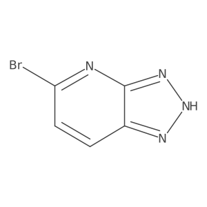 5-Bromo-1H-[1,2,3]triazolo[4,5-b]pyridine结构式