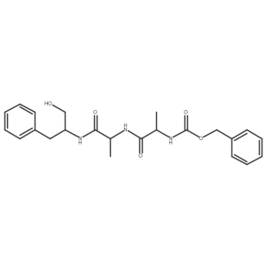 L-Alaninamide, N-[(phenylmethoxy)carbonyl]-L-alanyl-N-[(1S)-1-(hydroxymethyl)-2-phenylethyl]- Structure