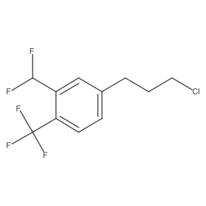 4-(3-Chloropropyl)-2-(difluoromethyl)-1-(trifluoromethyl)benzene Structure