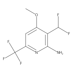 3-(Difluoromethyl)-4-methoxy-6-(trifluoromethyl)pyridin-2-amine结构式