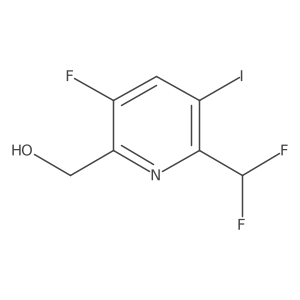 2-(Difluoromethyl)-5-fluoro-3-iodopyridine-6-methanol Structure
