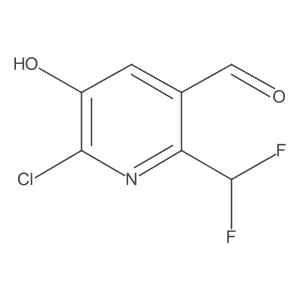 6-Chloro-2-(difluoromethyl)-5-hydroxynicotinaldehyde Structure