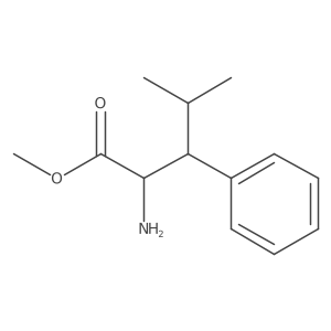 Methyl 2-amino-4-methyl-3-phenylpentanoate结构式
