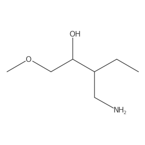 3-(Aminomethyl)-1-methoxypentan-2-ol结构式