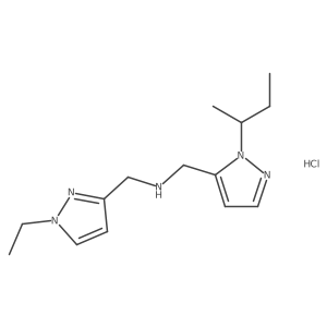 1-(1-sec-butyl-1H-pyrazol-5-yl)-N-[(1-ethyl-1H-pyrazol-3-yl)methyl]methanamine Structure