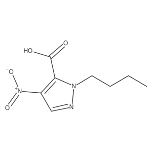 1-butyl-4-nitro-1H-pyrazole-5-carboxylic acid Structure