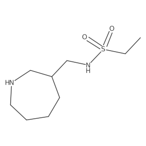 N-[(azepan-3-yl)methyl]ethane-1-sulfonamide结构式
