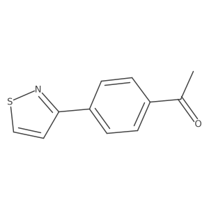 1-[4-(1,2-Thiazol-3-yl)phenyl]ethan-1-one结构式