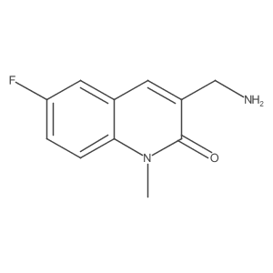 3-(aminomethyl)-6-fluoro-1-methylquinolin-2(1H)-one Structure