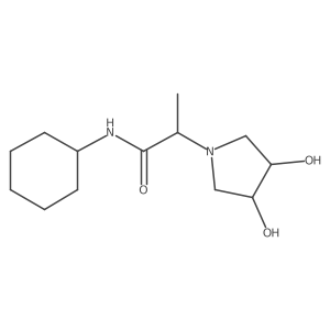1-Pyrrolidineacetamide, N-cyclohexyl-3,4-dihydroxy-I+/--methyl-结构式