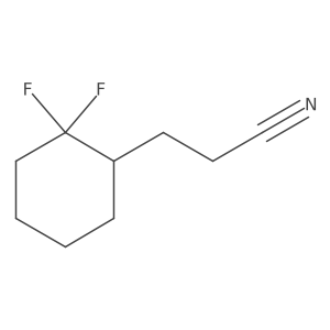 3-(2,2-difluorocyclohexyl)propanenitrile结构式