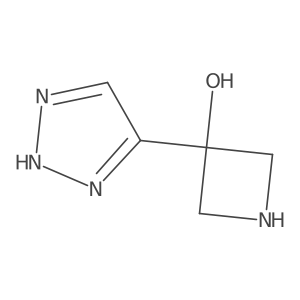 3-(1H-1,2,3-Triazol-4-yl)azetidin-3-ol结构式