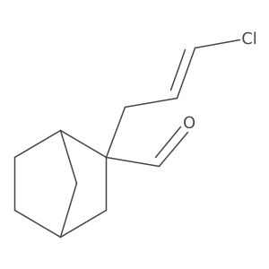 2-(3-Chloroprop-2-en-1-yl)bicyclo[2.2.1]heptane-2-carbaldehyde结构式