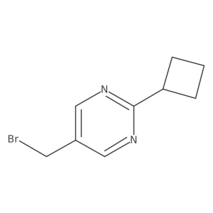 5-(Bromomethyl)-2-cyclobutylpyrimidine结构式
