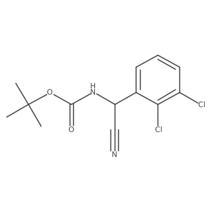 tert-butyl N-[cyano(2,3-dichlorophenyl)methyl]carbamate Structure