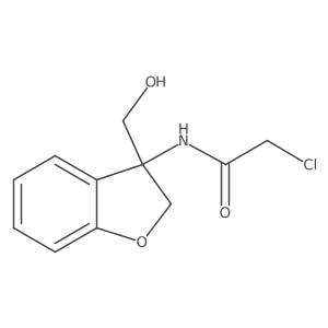 2-Chloro-N-[2,3-dihydro-3-(hydroxymethyl)-3-benzofuranyl]acetamide结构式