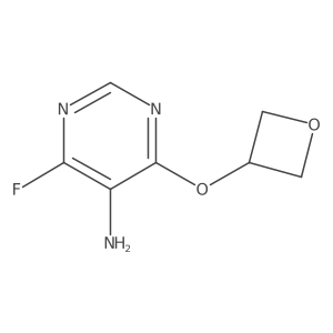4-Fluoro-6-(oxetan-3-yloxy)pyrimidin-5-amine结构式