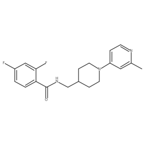 2,4-difluoro-N-((1-(2-methylpyridin-4-yl)piperidin-4-yl)methyl)benzamide Structure
