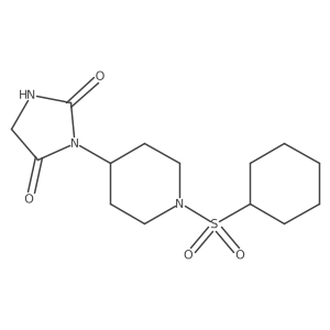 3-(1-(Cyclohexylsulfonyl)piperidin-4-yl)imidazolidine-2,4-dione Structure