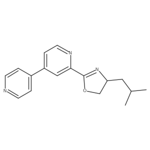 (S)-2-([4,4'-Bipyridin]-2-yl)-4-isobutyl-4,5-dihydrooxazole Structure