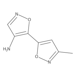 5-(3-Methyl-1,2-oxazol-5-yl)-1,2-oxazol-4-amine Structure