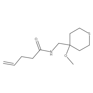 N-[(4-methoxythian-4-yl)methyl]pent-4-enamide结构式