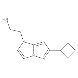 2-(6-cyclobutyl-1H-imidazo[1,2-b]pyrazol-1-yl)ethan-1-amine Structure