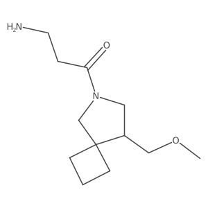 3-Amino-1-(8-(methoxymethyl)-6-azaspiro[3.4]octan-6-yl)propan-1-one结构式
