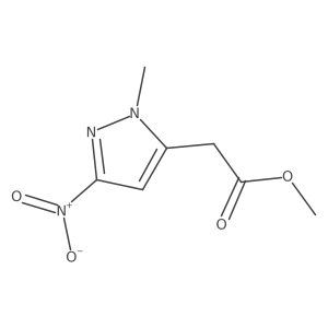 Methyl (1-methyl-3-nitro-1H-pyrazol-5-yl)acetate结构式