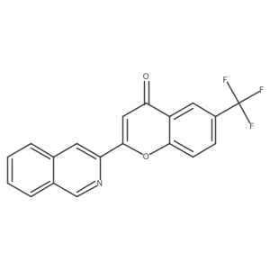 2-(3-Isoquinolinyl)-6-(trifluoromethyl)-4h-1-benzopyran-4-one Structure