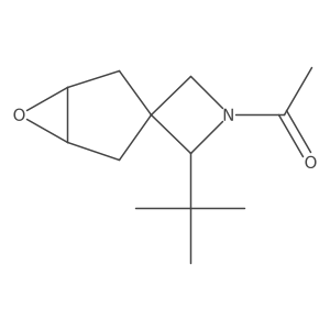 1-[(1'R,5'S)-2-tert-butyl-6'-oxaspiro[azetidine-3,3'-bicyclo[3.1.0]hexane]-1-yl]ethan-1-one结构式